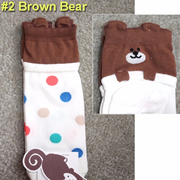 NWT Women's Socks Animal Head Ears - Picture 5 of 8