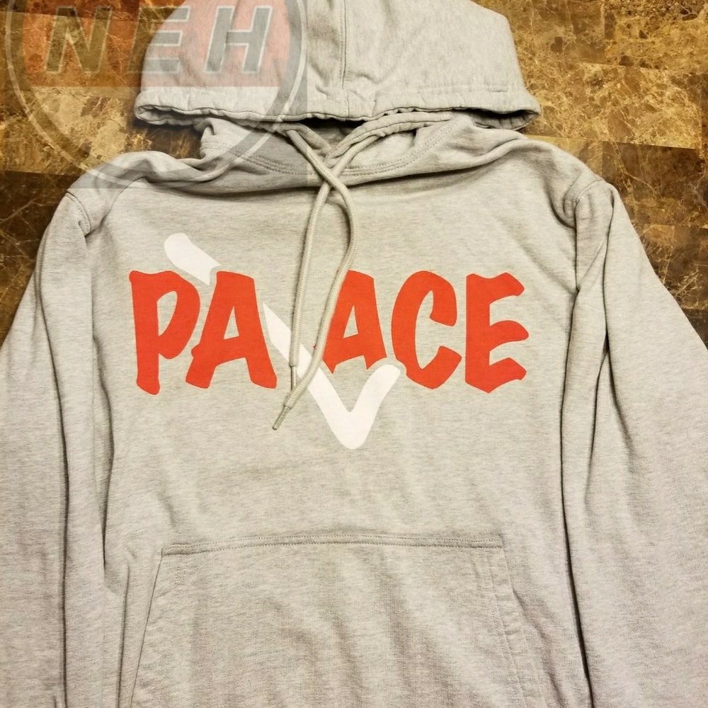 Deadstock palace correct grey mark hoodie