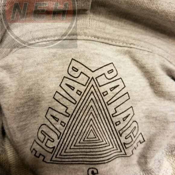 Deadstock palace correct grey mark hoodie