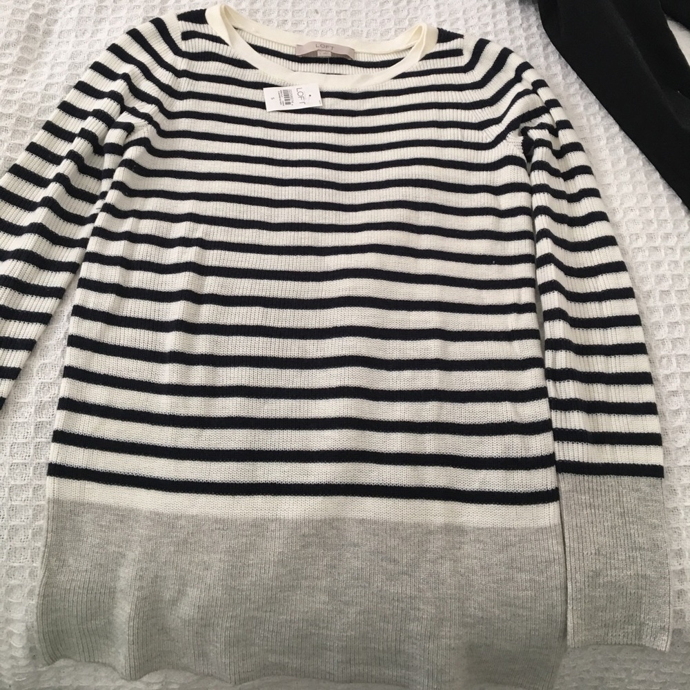 NWT Loft striped sweater