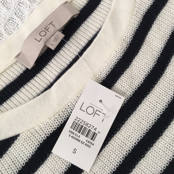 NWT Loft striped sweater - Picture 2 of 2