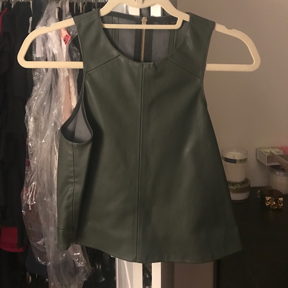 Vegan leather tank