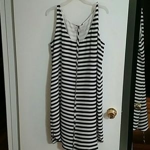 Navy stripped dress
