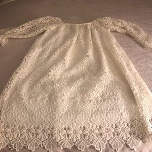 Beautiful ivory crochet dress