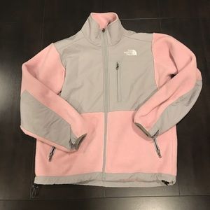 North Face Denali Jacket. Pink and Gray.