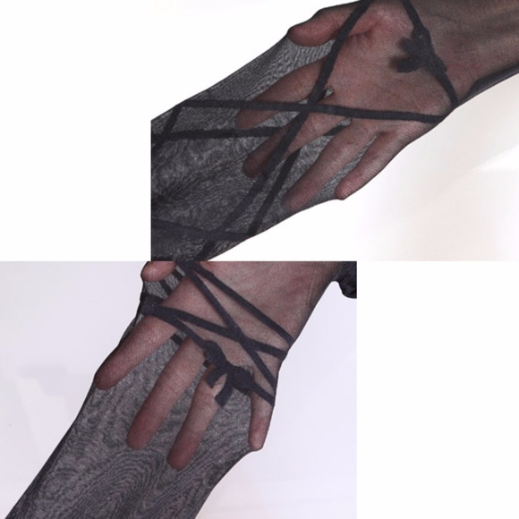 NWT Manzi Tights Black Monte Carlo Pantyhose - Picture 7 of 7