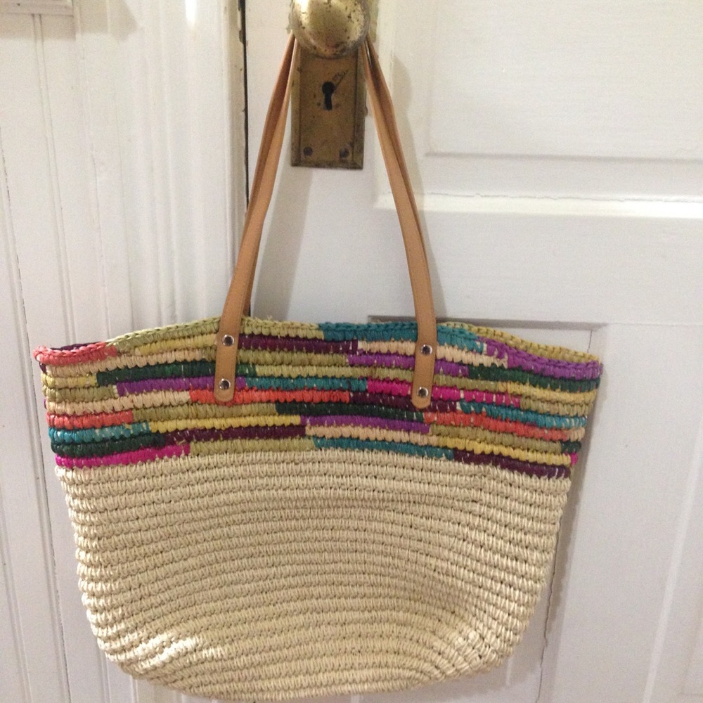 Merona multi colored woven purse straw - Picture 3 of 7