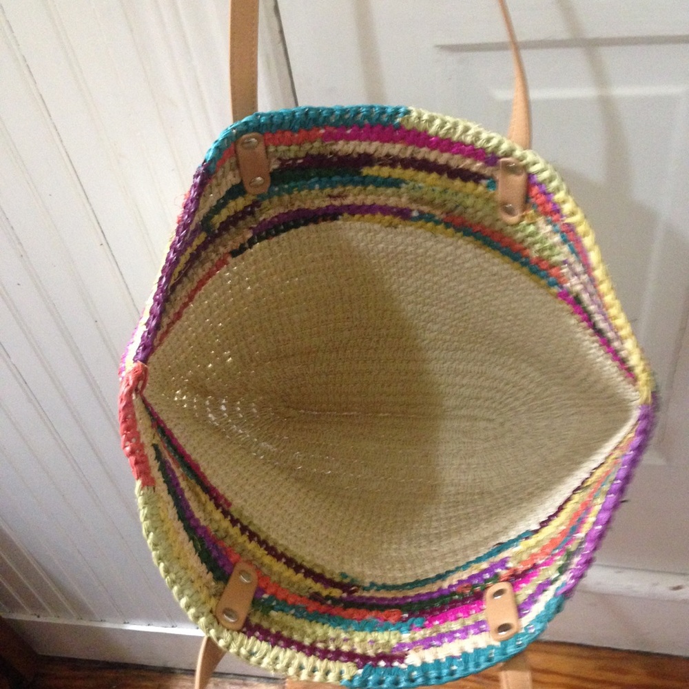 Merona multi colored woven purse straw - Picture 5 of 7