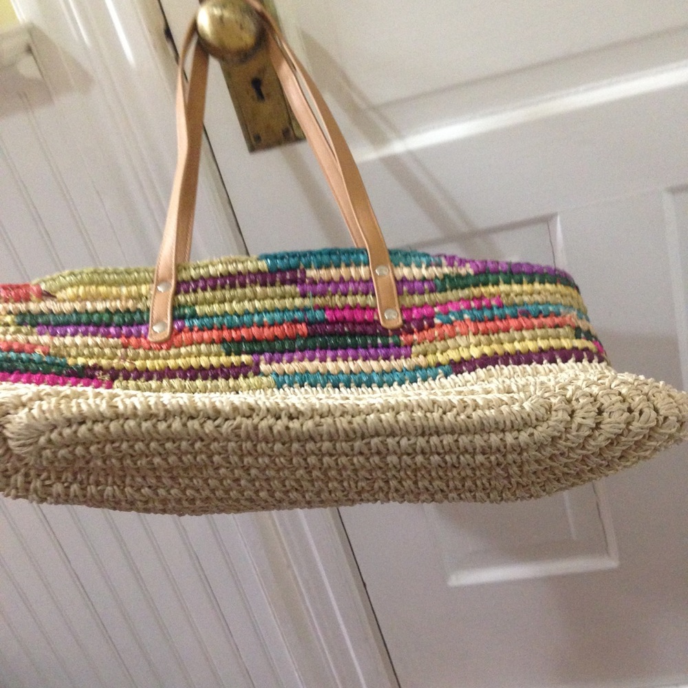 Merona multi colored woven purse straw - Picture 7 of 7