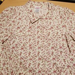 Gymboree Country Pleated Floral Blouse sz 9