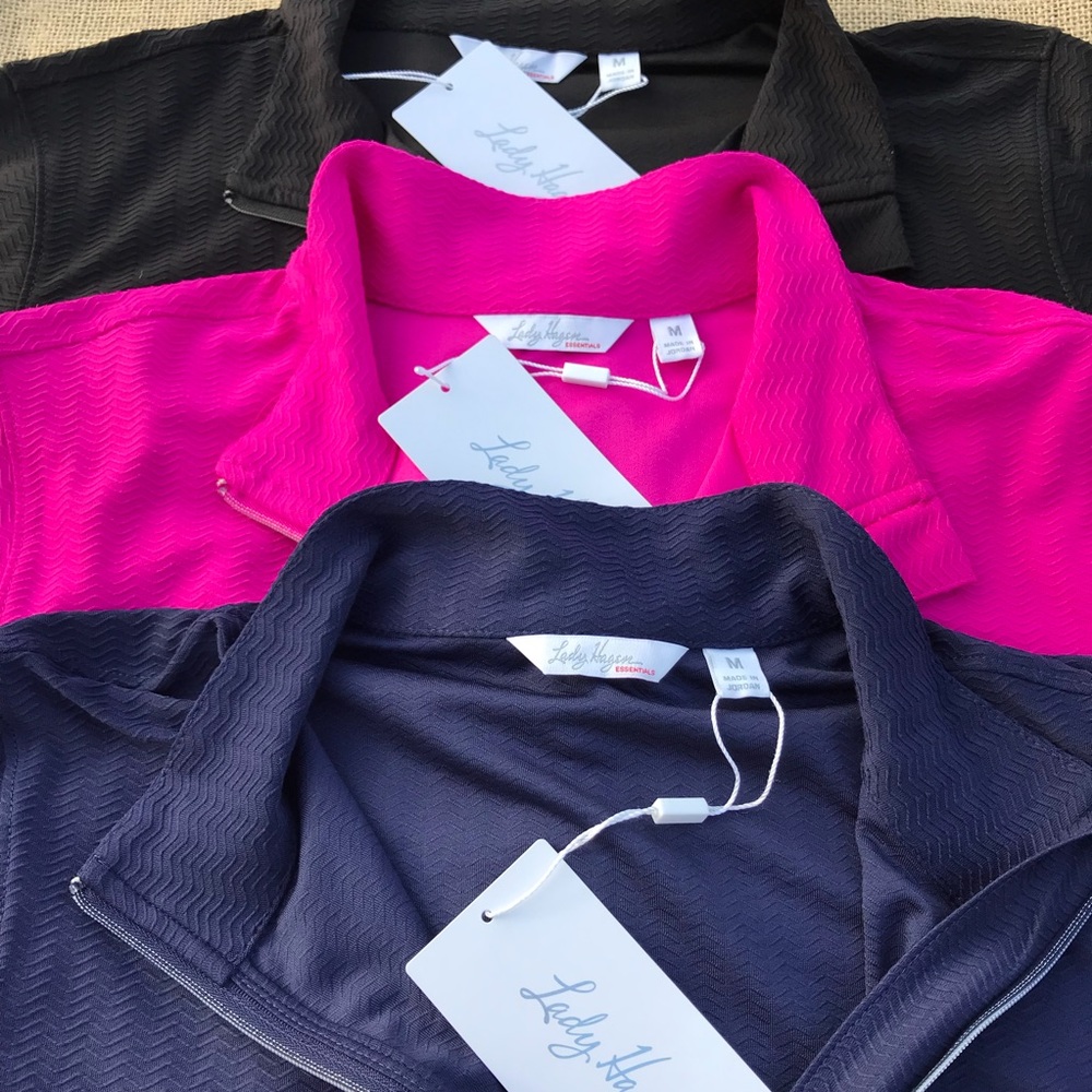 3 Lady Hagen essentials quart zipper long sleeve