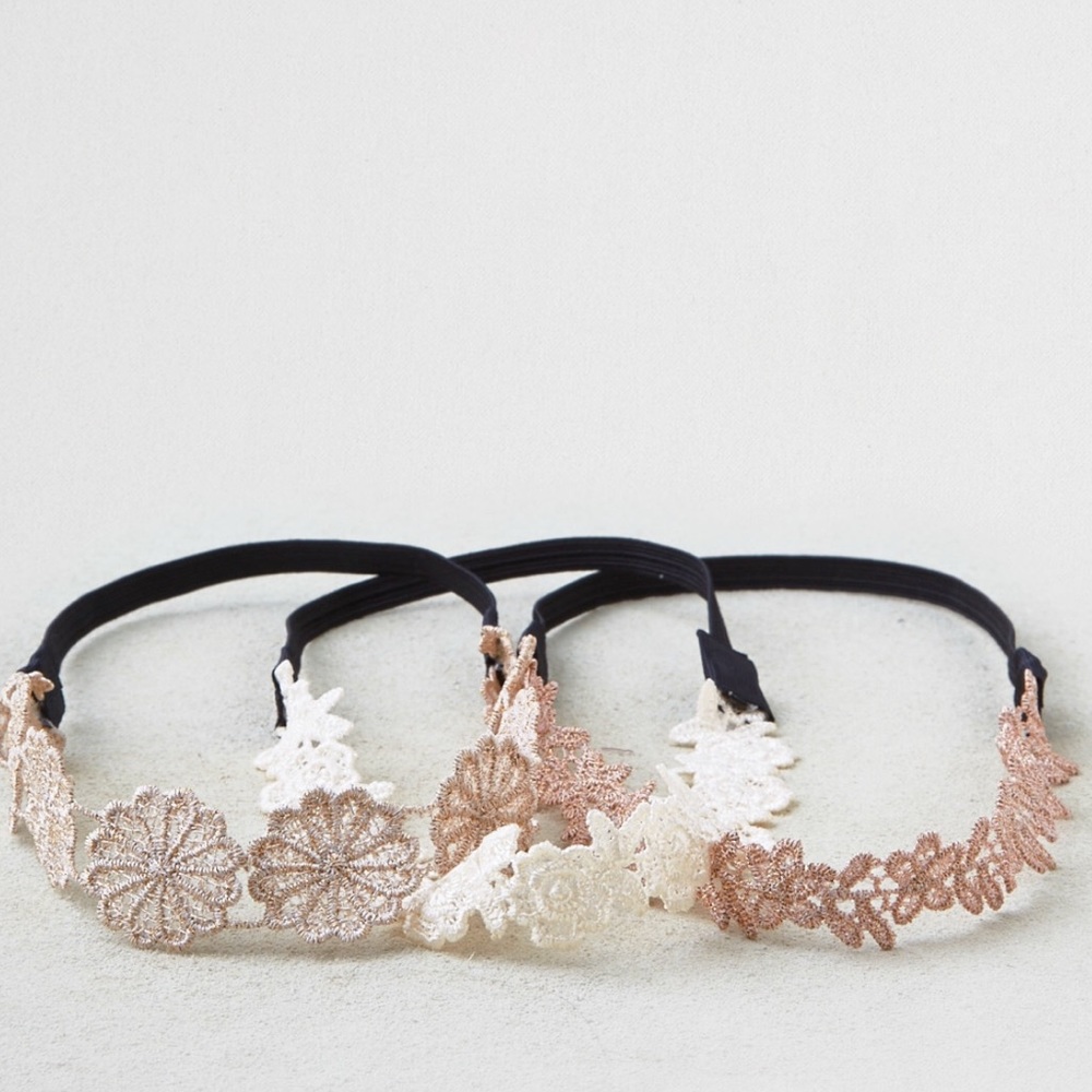 3 pack of floral headbands