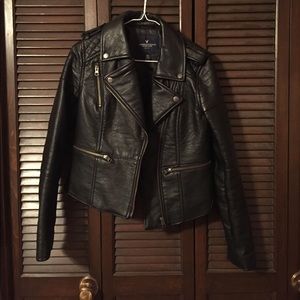 american eagle leather jacket