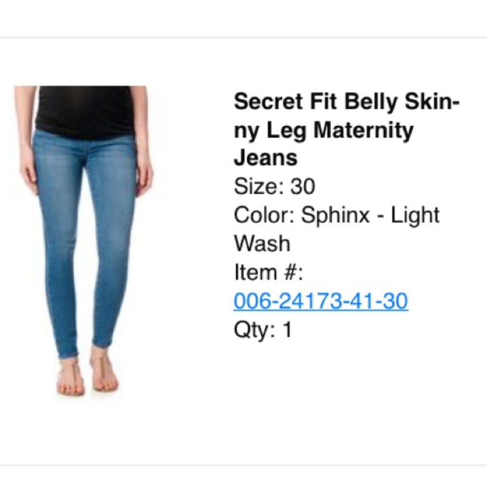 A Pea in The Pod Maternity Jeans 30