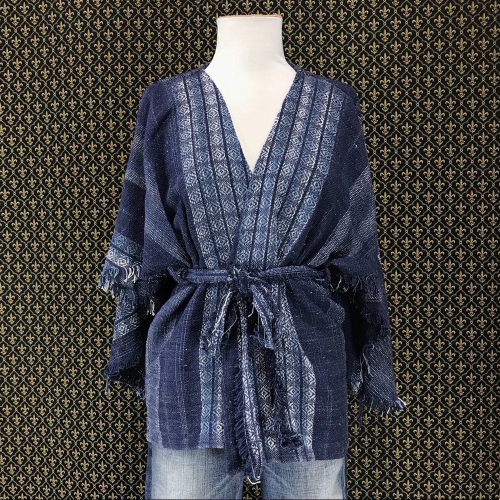 Free People Half Moon Jacquard Kimono