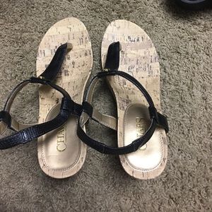 Chaps wedge sandals👡👡👡👡👡👡👗👗👗👗
