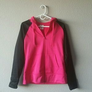 Pink and black soft cozy jogger jacket hoodie