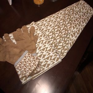 Michael Kors Scarf and Gloves Bundle