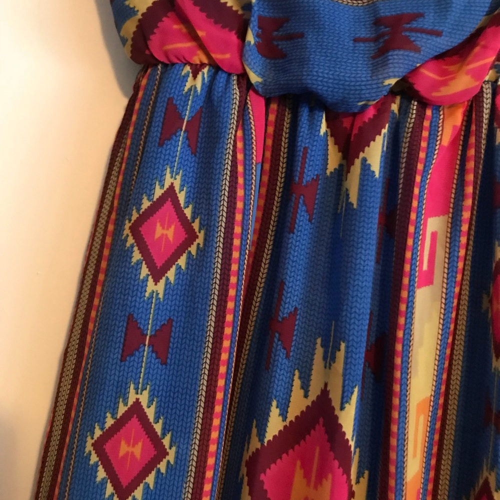 Ruby Rox Strapless Aztec Dress - Picture 3 of 3