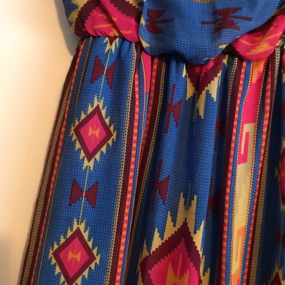 Ruby Rox Strapless Aztec Dress - Picture 3 of 3