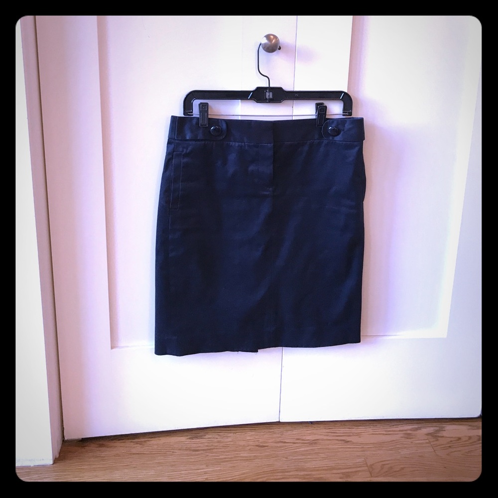 Navy blue work skirt