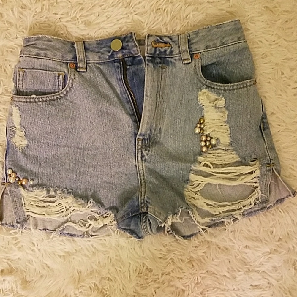 High waist custom Asos shorts