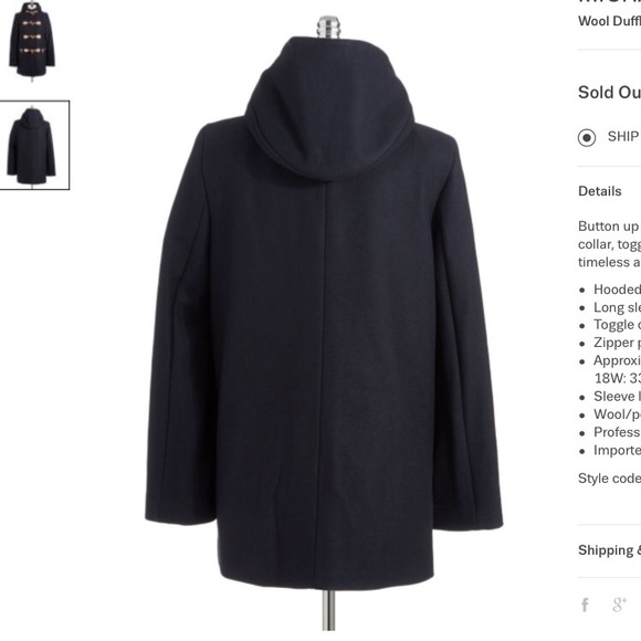 MICHAEL Michael Kors Wool Duffle Coat with Toggles - Picture 2 of 4