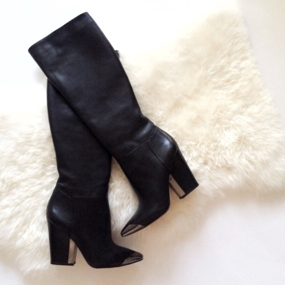 Black over the knee boots