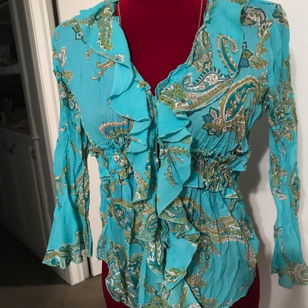 Turquoise, Bo-Ho Blouse