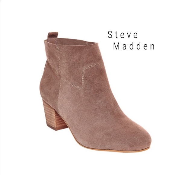 steve madden taupe booties