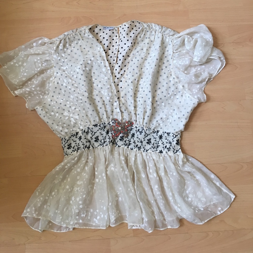 Ana Molinari peplum top