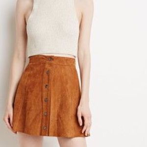Abercrombie & Fitch Faux Suede Tan skirt