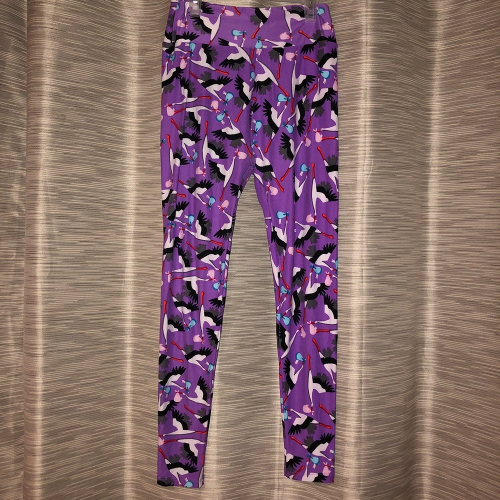 OS LulaRoe Stork Leggings
