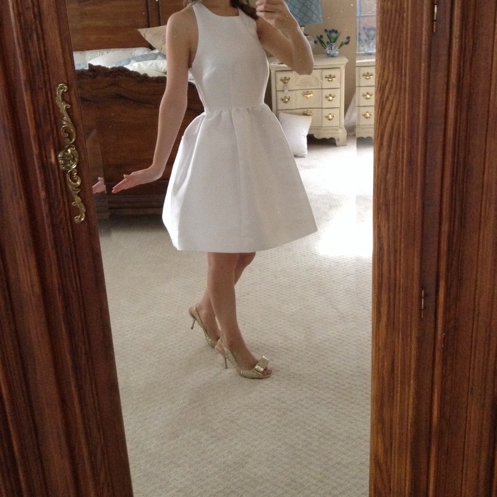 Kate Spade satin bow back dress
