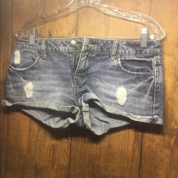 Bundle! 2 pairs of shorts! Denim and Striped set. - Picture 3 of 5