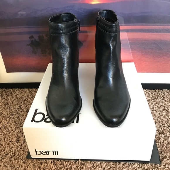 BAR III Dove Round Toe Leather Tan Ankle Boot - Picture 2 of 8