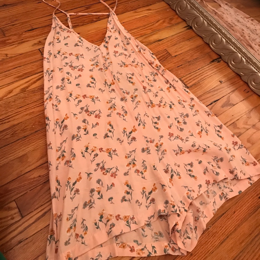 Blu Moon pink floral Romper