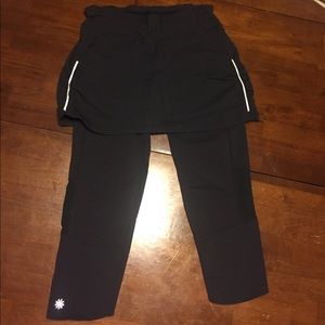 Athleta skirt with Capri leggings