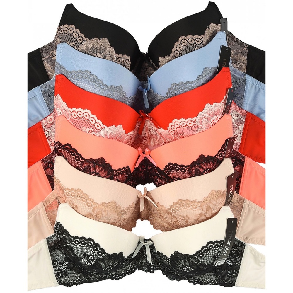 Bundle of Solid Color Lace Detail Bras - Picture 3 of 3