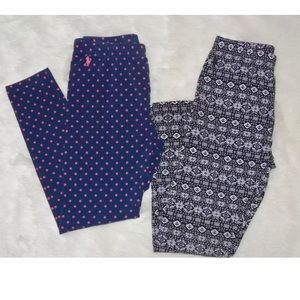 Polo Ralph Lauren Girls Leggings Bundle of 2