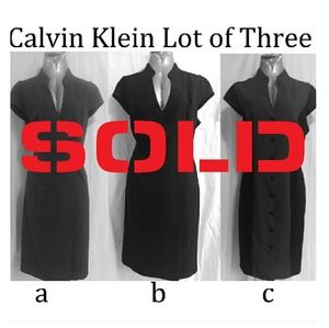 Lot of Three Calvin Klein Dresses