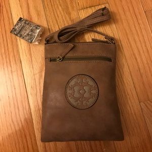 Taupe crossbody bag