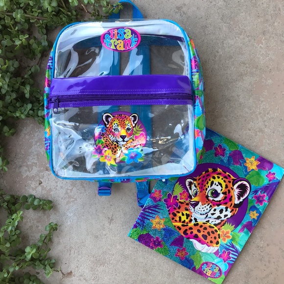 lisa frank clear backpack