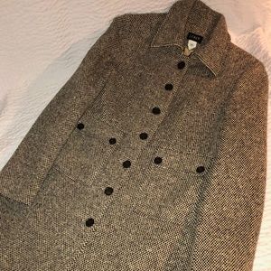 J Crew Long Pea Coat