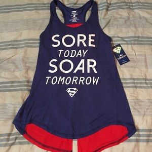 Sore today Soar tomorrow Superman tank top. Size M