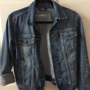 Maternity denim jacket