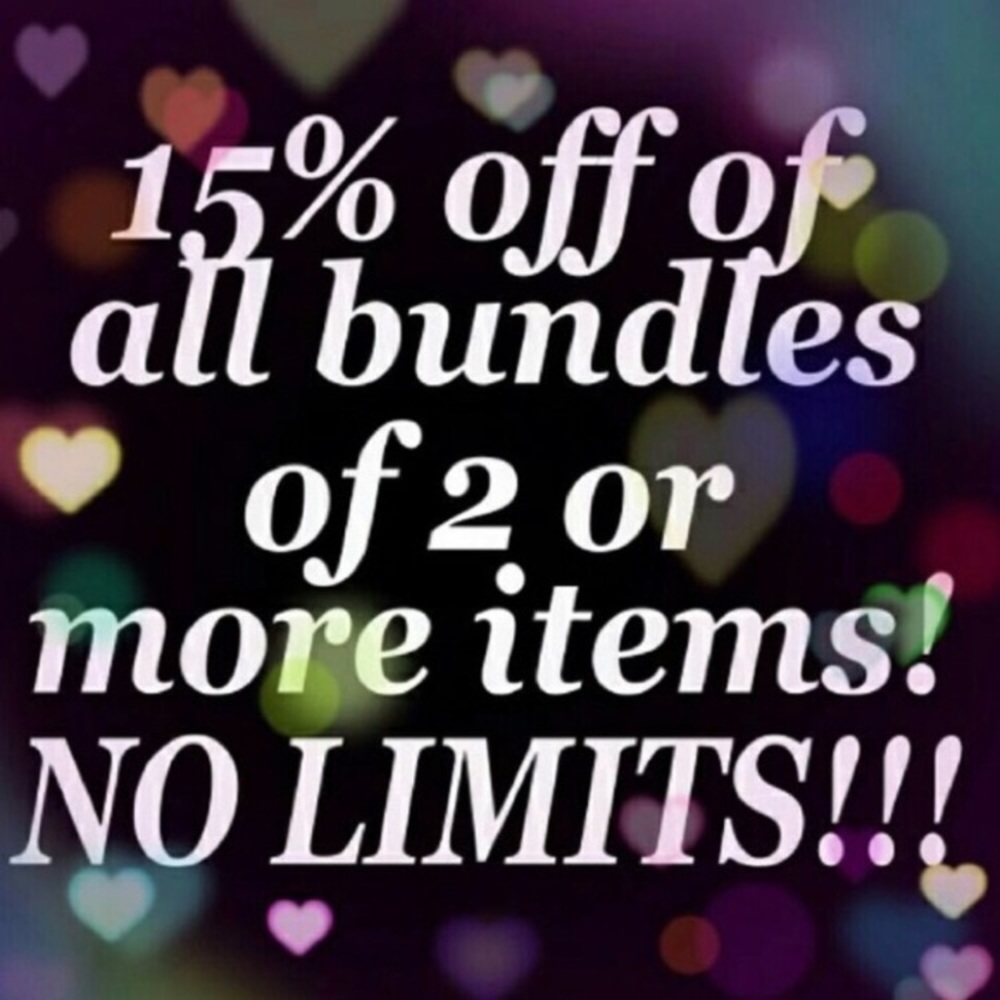 Bundle and Save 15%!! 🤗🛍 Happy Poshing!!💕