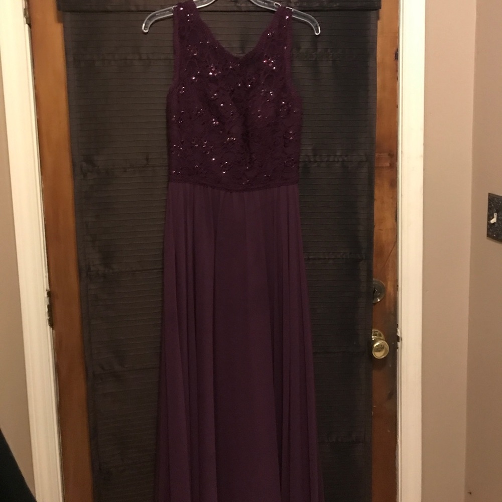 Plum formal dress