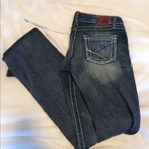 Buckle Boot Cut Jeans EUC