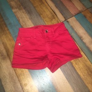 Red shorts
